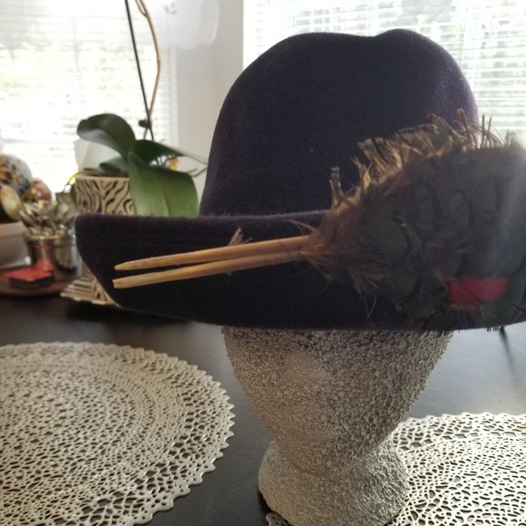 John Jr Blue Felt Hat main image 5